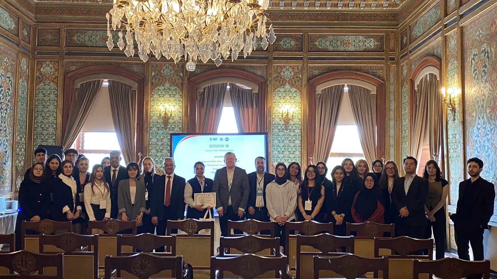 ICRP 2026 Session 18 konuşmacıları ve katılımcılarının toplu fotoğrafı