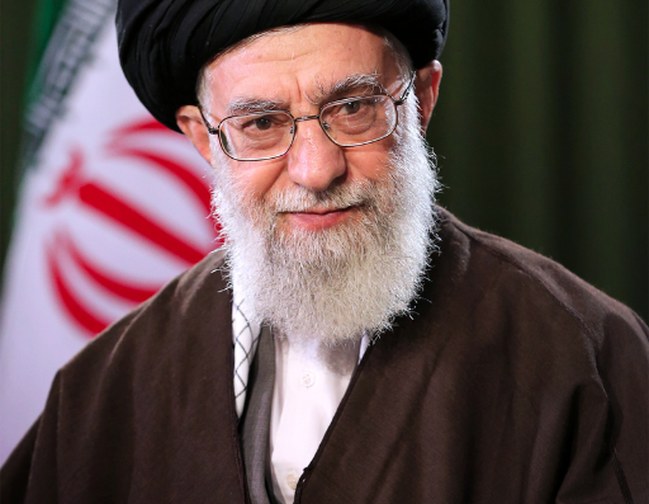 Ayetullah Ali Hamaney'in portresi